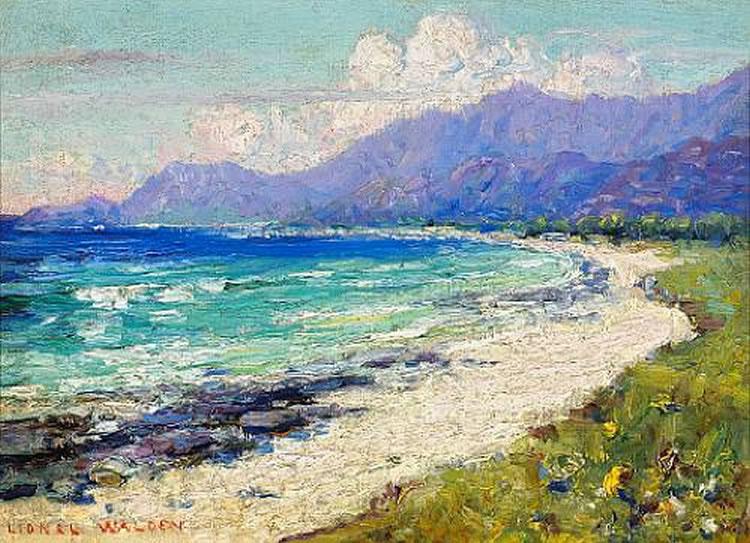 Lionel Walden Hawaiian Coastal Scene, oil painting by Lionel Walden oil painting image